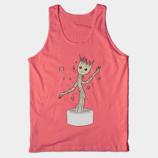 Groot Dance  Happy Tank Top by Damian